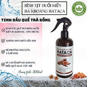 Bình xịt phòng tinh dầu quế diệt kiến 3 khoan và các loại côn trùng HATACA 300ML 