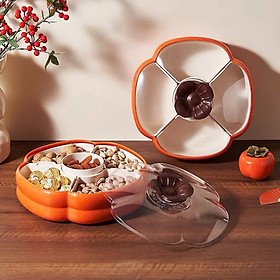 Khay Đựng Mứt Tết 5 Ngăn Hình Quả Hồng – Khay Bánh Kẹo, Hạt, Trái Cây, Mang Ý Nghĩa No Đủ – Trang Trí Tết Sang Đẹp - HÀNG CHÍNH HÃNG MINIIN