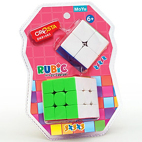 Rubik 3x3x3 Kèm Rubik Nhỏ 2x2x2 DK81085- Màu Ngẫu Nhiên