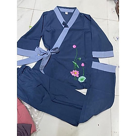 Đồ Lam Đi Chùa # Một Nút Nơ Phối Vải Tơ Lụa Cao Cấp # Quần Áo Nữ # Đồ Bộ Nữ