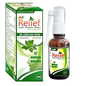 Xịt Họng Kháng viêm, giảm đau, sát khuẩn ABC Relief 30ml