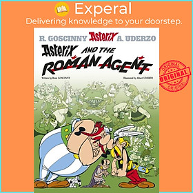 Sách - Asterix: Asterix and The Roman Agent - Album 15 by Albert Uderzo (UK edition, hardcover)