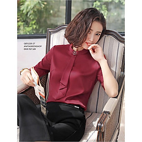Q051220 ÁO SƠ MI CỔ TRỤ TAY LỠ