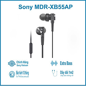 Tai Nghe Nhét Tai Sony ExtraBass MDR-XB55AP - Hàng Chính Hãng
