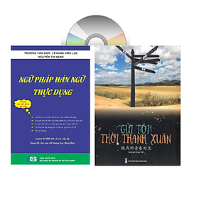 Sách - Combo: Ngữ Pháp Hán Ngữ Thực Dụng  + Gởi tôi thời thanh xuân song ngữ Trung việt có phiên âm có mp3 nghe +DVD tài liệu