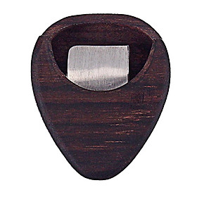 Wooden Guitar Pick Plectrum Box Case Grids Guitar Part Accessories