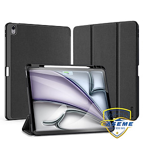 [iPad Air 6 M2] Bao Da Chính Hãng Dux Ducis Domo Kèm Khay Đựng Bút Dành Cho iPad Air 6 M2 -11 inch 2024. iPad Air 6 M2 - 13 inch 2024 - Hàng Nhập Khẩu  - iPad Air 6 - 11 inch 2024 - Màu đen
