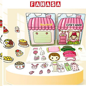 Bộ Tranh Tương Tác - Cô Bé Dâu Tây - LuLuHappyArt