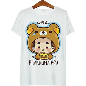 Áo thun tay màu Cậu bé Rilakkuma ATCP164