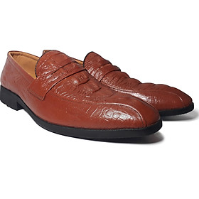 Giày lười nam công sở happyshoes da bò thật - hs510