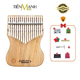 [Khắc Phím] Đàn Kalimba Gecko 17 Phím K17CAP (Gỗ Long Não Mbira Thumb Finger Piano 17 Keys) Hàng Chính Hãng - Kèm Móng Gẩy DreamMaker