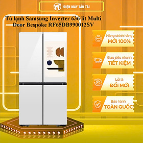 RF65DB990012SV - Tủ lạnh Samsung Inverter 636 lít Multi Door Bespoke RF65DB990012SV CẤP ĐÔNG MỀM - HÀNG CHÍNH HÃNG - GIAO HCM