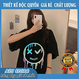 Áo thun tay lỡ Magic form rộng, áo phông nam nữ Mặt Cười cực HOT giá siêu rẻ