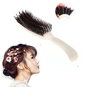 Lược Gỡ Rối Bới Tóc Chữ S, Hỗ Trợ Tạo Phồng Tự Nhiên Khi Sấy, Dễ Sử Dụng, Thiết Kế Răng Lược Không Gây Rụng Tóc, Tay cầm Tiện Lợi, Chất Liệu Chịu Nhiệt, Độ Dẻo và Độ Bền Cao, Màu Sáng Trẻ Trung