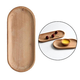 Wood Serving Platter Tray Plate Oval Small Wood Tray for Food Party Cheese Appetizer