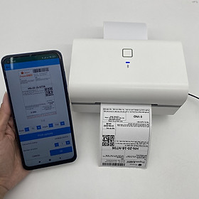 Mua  In đơn hàng từ điện thoại Android   Máy In Nhiệt Bluetooth Puty PT-801  In Khổ A7 In Đơn Hàng  Phiếu Gửi  Minicode  Logo Tự Dán - Hàng chính hãng