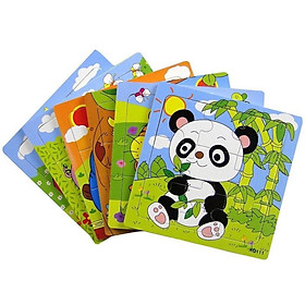 Đồ chơi bảng ghép gỗ có núm cầm loại 1, hàng đẹp, chắc chắn cho bé
