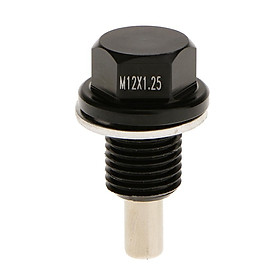 2- M12X1.25 Anodized  Engine Oil Pan Drain  Plug for