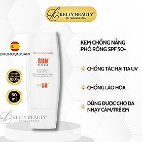 Kem Chống Nắng Cho Da Nhạy Cảm Sun Pocket Fluid SPF 50+ - Bruno Vassari | Kelly Beauty