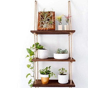 Mua Kệ 3 tầng Kệ trang trí kệ treo tường kệ treo dây cao cấp