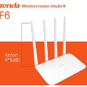 Bộ phát WiFi Tenda F6 4 angten 5dBi chuẩn N 300Mbps - Hàng chính hãng Microsun phân phối