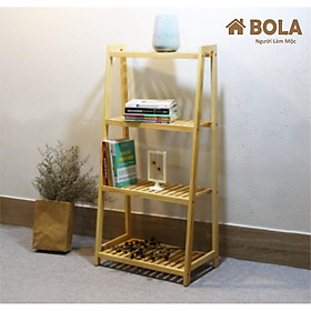 Mua Kệ thang gỗ / Kệ gỗ Decor 4 tầng trang trí nhà cửa Bola