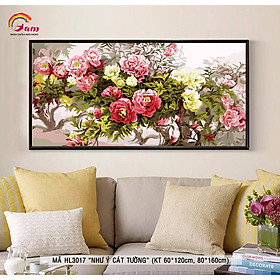 Mua Tranh sơn dầu số hoá DIY tự vẽ - Mã HL3017 NHƯ Ý CÁT TƯỜNG