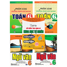 COMBO BỘ SÁCH THAM KHẢO TOÁN - VĂN - KHOA HỌC TỰ NHIÊN LỚP 6 BÁM SÁT SGK