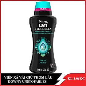 Hạt xả vải Downy Unstopables in-Wash Scent Booster Beads Fresh Xanh 1.06kg