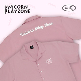 UPZ Áo Sơmi Thêu Chữ Unicorn Play Zone 4 Màu