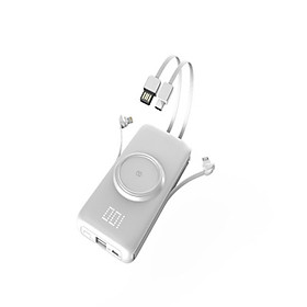 Mua Pin Sạc Dự Phòng Di Động Không Dây 20.000mAh Tích Hợp Cáp Sạc -PWBANKUS06- Hàng Chính Hãng