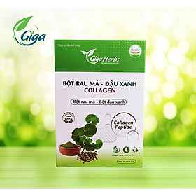 Bột Rau Má Đậu Xanh Collagen Hoà Tan Giga- Bột Rau Má Hoà Tan