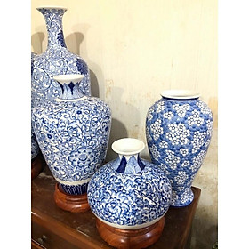 Mua Bình cắm hoa men ngọc lam  Gốm sứ Bát Tràng cao cấp