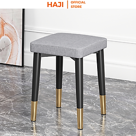 Mua Ghế bàn trang điểm cao cấp mặt đệm êm ái chân gỗ sồi chắc chắn phối viền vàng sang trọng HAJI F66