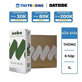 Thùng 6 hộp Sữa dừa NOBO Barista Grade 1L