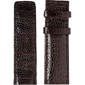 Dây Đồng Hồ Da Đà Điểu Size Lớn Huy Hoàng HT8410 - Nâu Đất