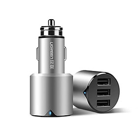 Mua Sạc Xe Hơi Ô Tô 3 cổng có 1 cổng 1A và 2 cổng 2.4A UGREEN 40733Cd165 Hàng chính hãng
