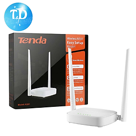 Bộ Phát Sóng Wifi Router Tenda N301 Chuẩn N 300Mbps  - Hàng Chính Hãng MICROSUN phân phối