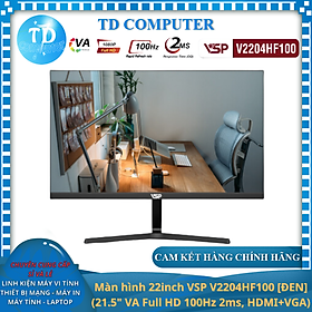 Màn hình máy tính 22inch VSP V2204HF100 [ĐEN] (21.5