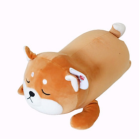 	Thú bông chó shiba lông mịn nằm TC - NHÓC - Nâu
