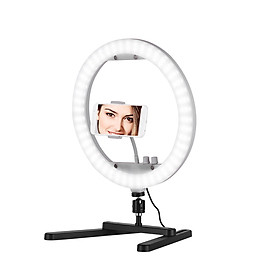 Đèn LED Chụp Ảnh Selfie Để Bàn Kèm Giá Đỡ Bảng Gương Điện Thoại (13 inch) (30W) (3200K-5600K)