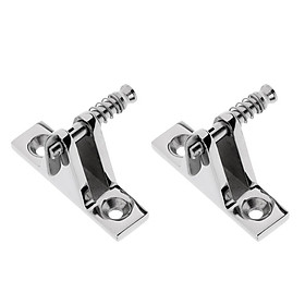2x Marine Boat Bimini Canopy / Cover Fitting Deck Hinge 316 Stainless Steel