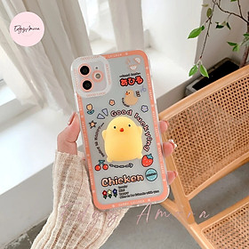 Ốp lưng Iphone chống sốc viền camera đính gà bóp cute dành cho Iphone 11 / Phone 11 Pro / Iphone 11 Pro Max / Iphone 12 / Iphone 12 Pro / Iphone 12 Pro Max / Iphone 13 / Iphone 13 Pro / IPhone 13 Pro Max / Iphone 14/ Iphone 14 Pro / Iphone 14 Pro Max