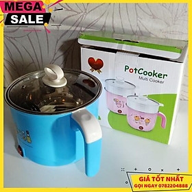 Mua Ca  Nấu Mì  Nấu Lẩu Mini  Nấu Nước Đa Năng Kèm Lồng Hấp 2 Trong 1 - Giao Màu Ngẫu Nhiên - Giao Hàng Toàn Quốc
