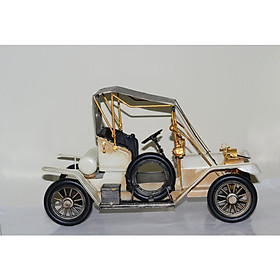 Mô hình xe hơi, xe ô tô cổ Châu Âu kim loại trưng bày/ Vintage Metal Car Handmade Decoration (1904E-7781)
