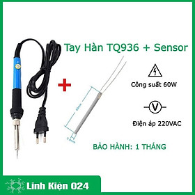 Mua Tay hàn TQ936 và sensor hàn TQ 936 điều chỉnh nhiệt độ điện áp 220V công suất 60W