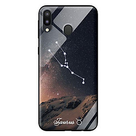 Ốp kính 12 cung Hoàng Đạo cho Samsung Galaxy M20 Taurus - Hàng chính hãng