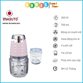 Mua Máy Xay Thực Phẩm  Xay Thịt Đa Năng MASUTO Công Nghệ Nhật Bản 0.7L Công Suất 300W - Hàng Chính Hãng
