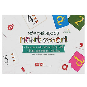 Hộp Thẻ Học Cụ Montessori: Làm Quen Với Chữ Cái Tiếng Việt - Bước Đầu Đến Với Toán Học