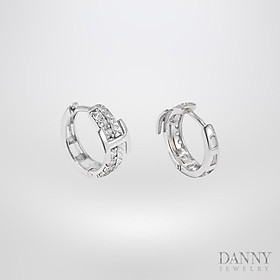 Bông Tai Nữ Bạc 925 Danny Jewelry Xi Bạch Kim Đính Đá CZ NI4GZ015